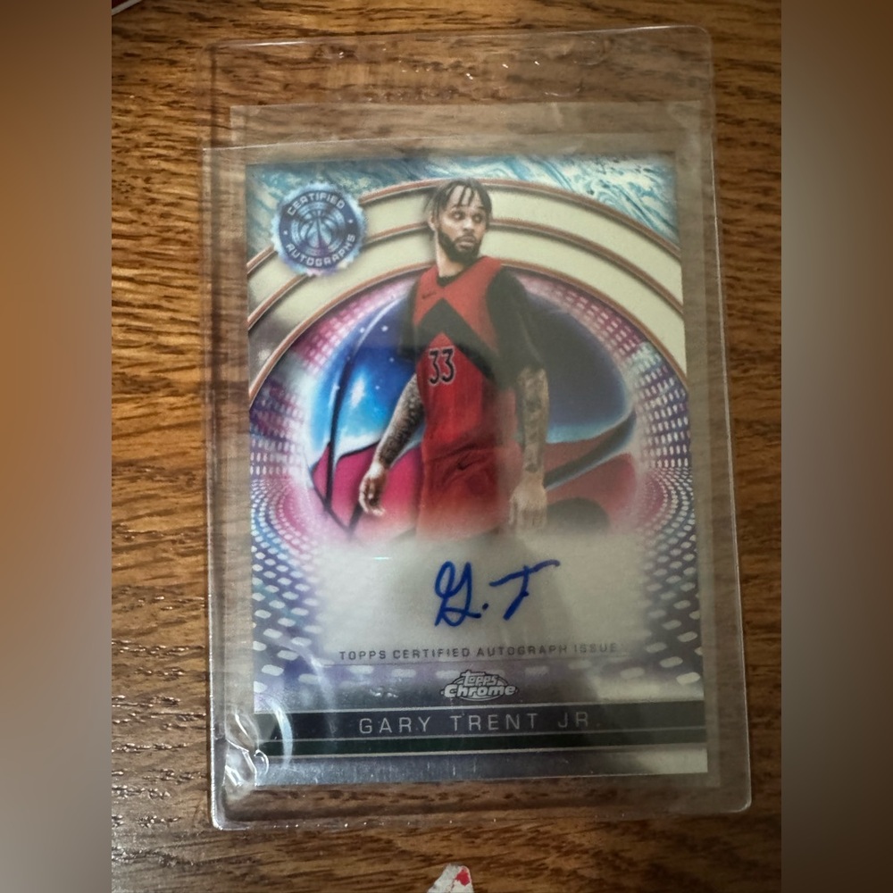 Signed Gary Trent card